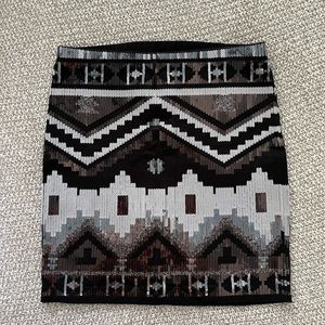 Express sequin mini skirt